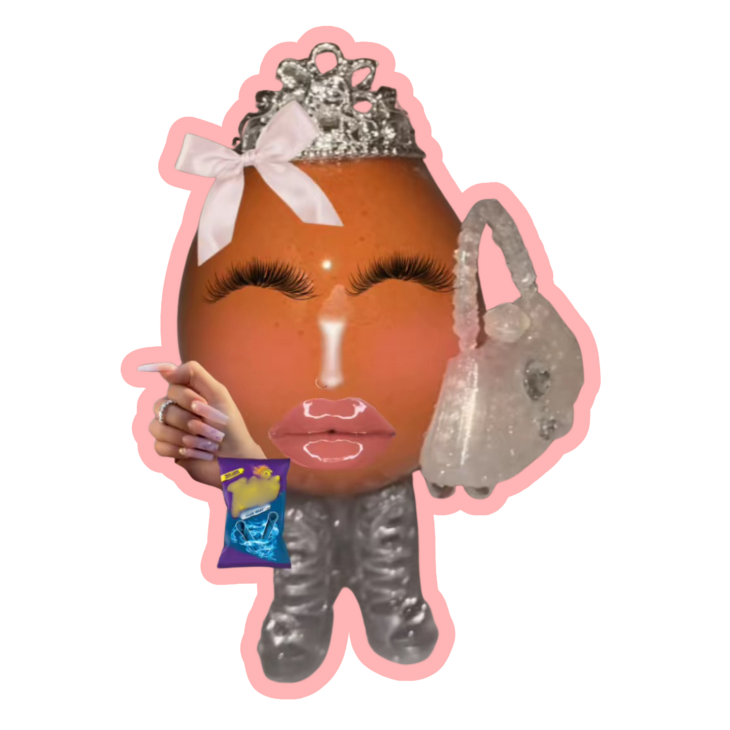 Baddie Egg's Give Me Face - Winner #1 (sticker)